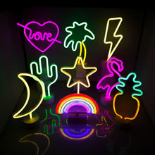 Isaac Jacobs LED Neon Tabletop Sign for Cool Light, Tabletop Art, Bedroom Decorations, Home Accessories, Party, and Holiday Decor