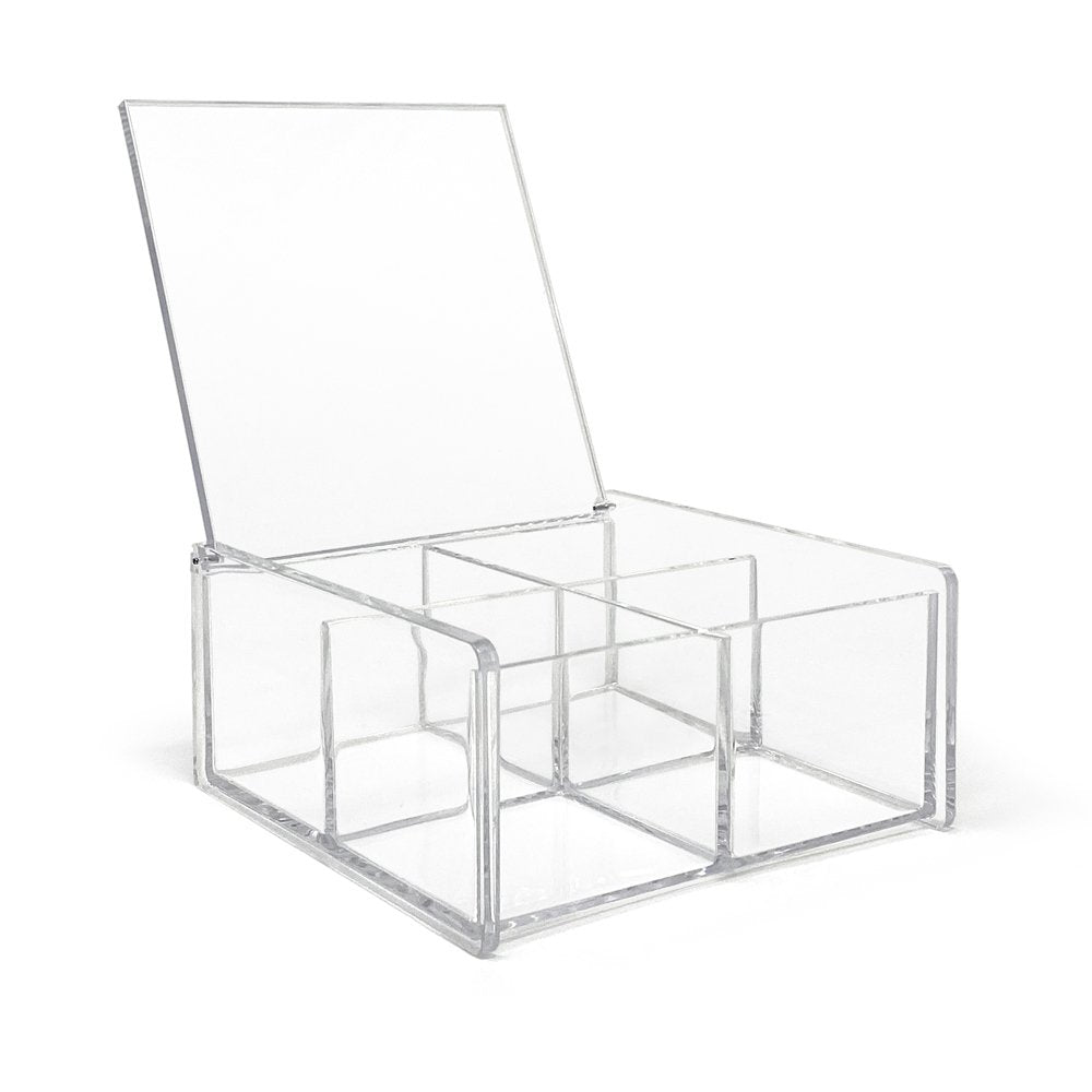 Isaac Jacobs Clear Acrylic Rectangular Stackable Storage Organizer wit –  Isaac Jacobs International