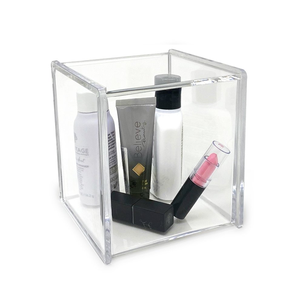 Slumkvarter telt ventil Isaac Jacobs Clear Acrylic Cube Organizer with Lid (5.25" L x 5.25" W –  Isaac Jacobs International