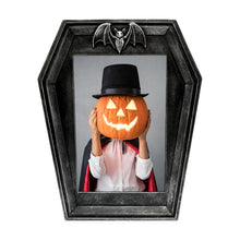 Isaac Jacobs 4x6 Vampire Coffin-Shaped Picture Frame For Photo Tabletop & Wall Display Hanging Display & Home Décor