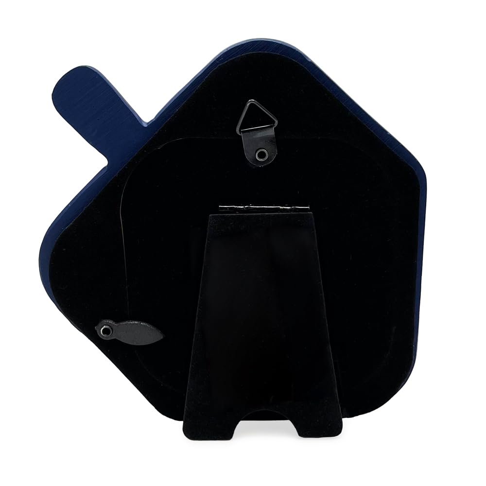 Isaac Jacobs 3x3 Dreidel Picture Frame - Hanukkah Photo Gift for Loved Ones, Holiday Tabletop or Wall Display, Elegant Home Décor_