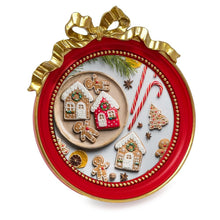 Isaac Jacobs 4x4 Round Picture Frame with Ribbon Bow, Elegant Tabletop or Wall Display, Holiday Gift, Home Décor_#color_Red_with_Gold_4x4