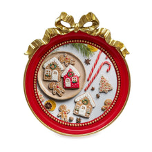 Isaac Jacobs 4x4 Round Picture Frame with Ribbon Bow, Elegant Tabletop or Wall Display, Holiday Gift, Home Décor_#color_red_with_Gold_4x4