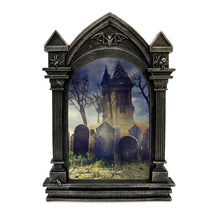 Isaac Jacobs 4x6 Haunted House Vault Picture Frame For Photo Tabletop & Wall Display Hanging Display & Home Décor_#color_Black with Gold