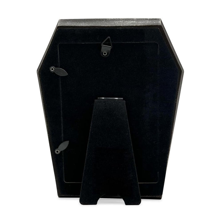 Isaac Jacobs 4x6 Vampire Coffin-Shaped Picture Frame For Photo Tabletop &amp; Wall Display Hanging Display &amp; Home Décor_