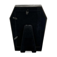 Isaac Jacobs 4x6 Vampire Coffin-Shaped Picture Frame For Photo Tabletop & Wall Display Hanging Display & Home Décor_#color_black_with_gold