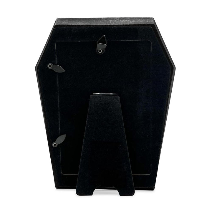 Isaac Jacobs 4x6 Vampire Coffin-Shaped Picture Frame For Photo Tabletop &amp; Wall Display Hanging Display &amp; Home Décor_