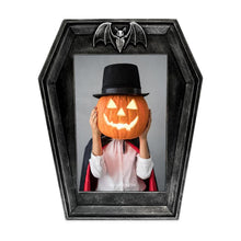Isaac Jacobs 4x6 Vampire Coffin-Shaped Picture Frame For Photo Tabletop & Wall Display Hanging Display & Home Décor_#color_black_with_silver