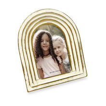 Isaac Jacobs Arc Resin Picture Frame with Gradient Design, Decorative Photo Frame, Tabletop & Wall Display, Hanging Display & Home Decor#color_white_2x3