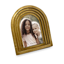 Isaac Jacobs Arc Resin Picture Frame with Gradient Design, Decorative Photo Frame, Tabletop & Wall Display, Hanging Display & Home Decor#color_gold_2x3
