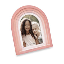 Isaac Jacobs Arc Resin Picture Frame with Gradient Design, Decorative Photo Frame, Tabletop and Wall Display, Hanging Display and Home Decor#color_pink_2x3