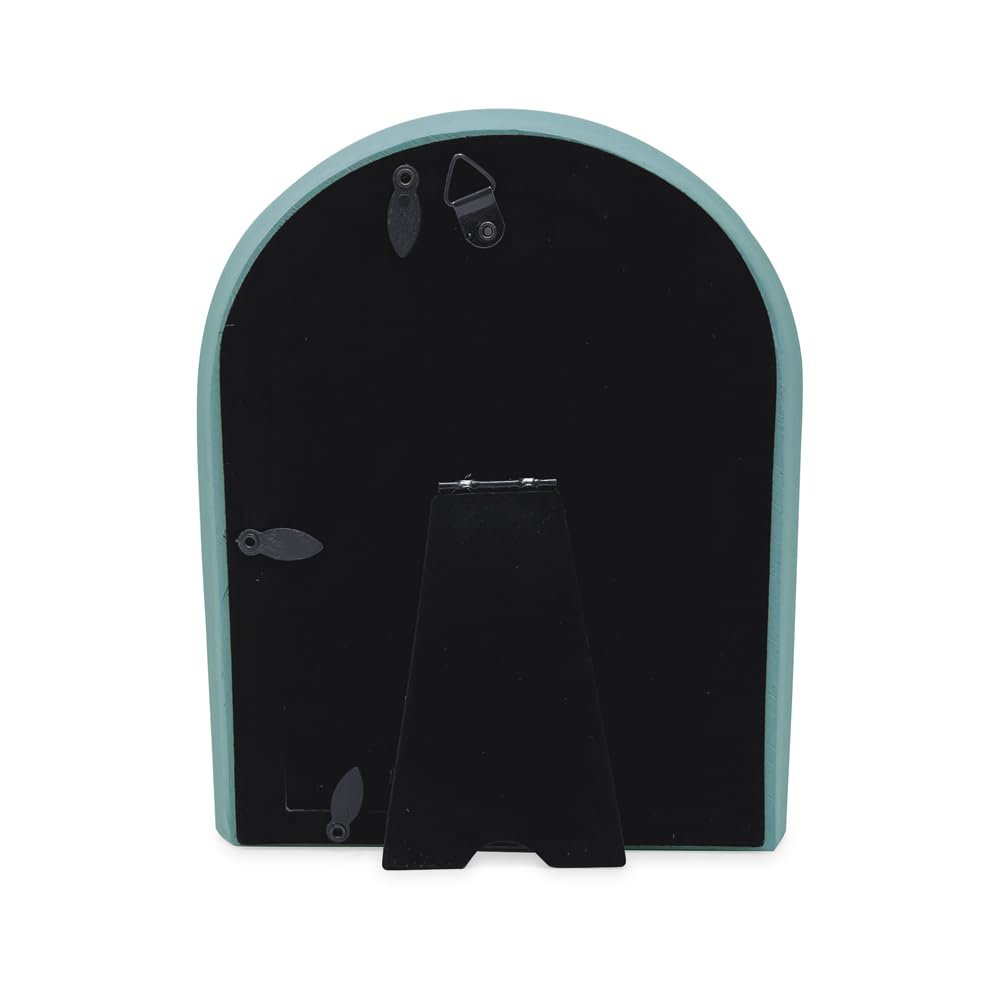 Isaac Jacobs Arc Resin Picture Frame with Gradient Design, Decorative Photo Frame, Tabletop and Wall Display, Hanging Display and Home Decor