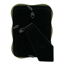 Isaac Jacobs Curved Deco Frame for Tabletop and Wall Display, Decorative Art, Design, Home Décor, Gift_#color_Green_4x6