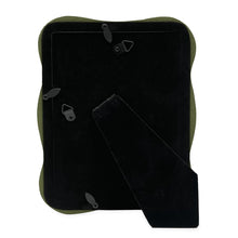 Isaac Jacobs Curved Deco Frame for Tabletop and Wall Display, Decorative Art, Design, Home Décor, Gift_#color_Green_5x7