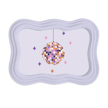 Isaac Jacobs Curved Deco Frame for Tabletop and Wall Display, Decorative Art, Design, Home Décor, Gift_#color_Light Lavender_4x6