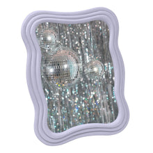 Isaac Jacobs Curved Deco Frame for Tabletop and Wall Display, Decorative Art, Design, Home Décor, Gift_#color_Light Lavender_5x7