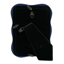 Isaac Jacobs Curved Deco Frame for Tabletop and Wall Display, Decorative Art, Design, Home Décor, Gift_#color_Navy_4x6