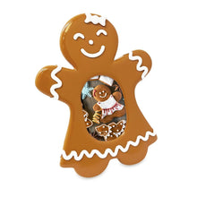 Isaac Jacobs Gingerbread Picture Frame - Fits 2x3 Photo, Vertical Resin Frame for Tabletop or Wall Display, Holiday Home Décor#color_Woman (Plain)_2x3