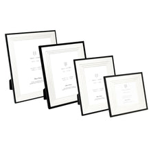 Isaac Jacobs Metal Picture Frame, Triple Matted Classic Metal Photo Frame Made For Tabletop & Hanging Display, Photo Gallery and Wall Art_#color_black_10x12 (Matted 8x10)