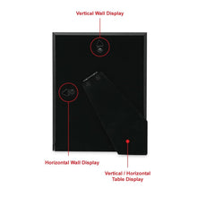 Isaac Jacobs Metal Picture Frame, Triple Matted Classic Metal Photo Frame Made For Tabletop & Hanging Display, Photo Gallery and Wall Art_#color_black_7x9 (Matted 4x6)