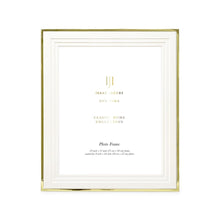 Isaac Jacobs Metal Picture Frame, Triple Matted Classic Metal Photo Frame Made For Tabletop & Hanging Display, Photo Gallery and Wall Art_#color_gold_10x12 (Matted 8x10)