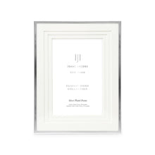 Isaac Jacobs Metal Picture Frame, Triple Matted Classic Metal Photo Frame Made For Tabletop & Hanging Display, Photo Gallery and Wall Art_#color_silver_6x8 (Matted 4x6)