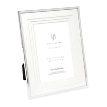 Isaac Jacobs Metal Picture Frame, Triple Matted Classic Metal Photo Frame Made For Tabletop & Hanging Display, Photo Gallery and Wall Art_#color_silver_6x8 (Matted 4x6)
