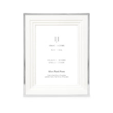 Isaac Jacobs Metal Picture Frame, Triple Matted Classic Metal Photo Frame Made For Tabletop & Hanging Display, Photo Gallery and Wall Art_#color_silver_7x9 (Matted 5x7)
