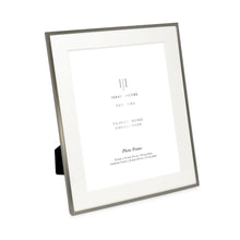 Isaac Jacobs Metal Picture Frame#color_Pewter_10x12 (Matted 8x10)