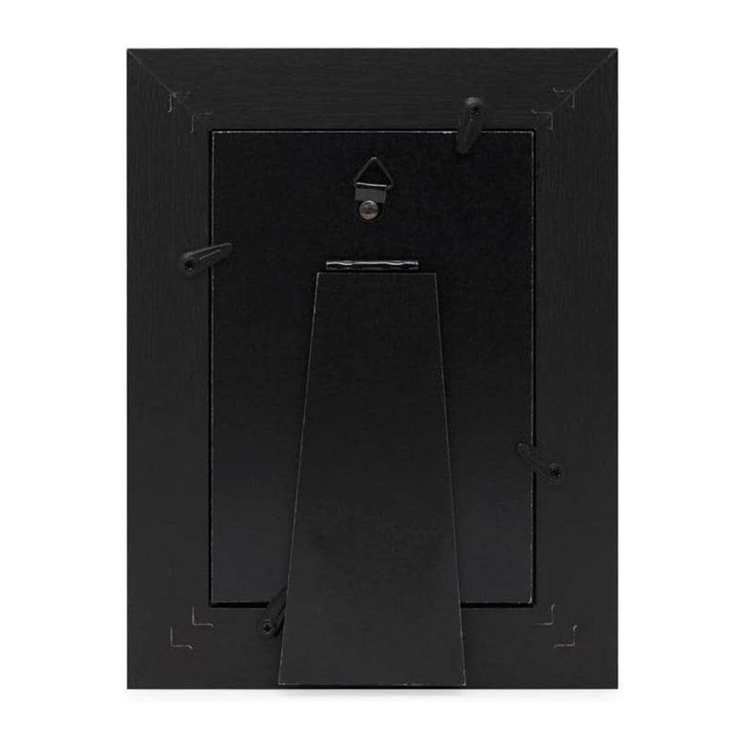Isaac Jacobs Wood Sentiments "Papa" Picture Frame, Keepsake Photo Frame with Easel and a Hanging Tabs for Tabletop, Desktop &amp; Wall Display_