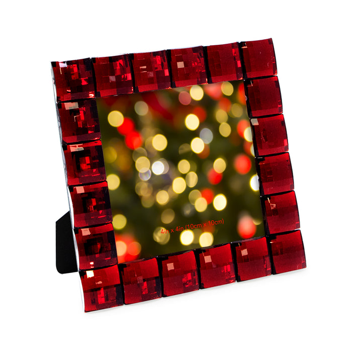 Isaac Jacobs Decorative Sparkling Jewel Picture Frame, Photo Display &amp; Home Décor