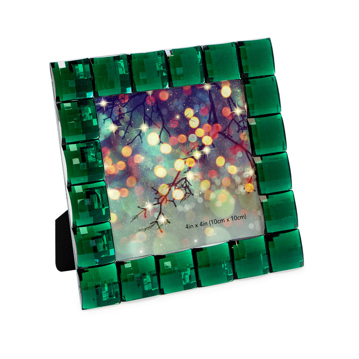 Isaac Jacobs Decorative Sparkling Jewel Picture Frame, Photo Display &amp; Home Décor