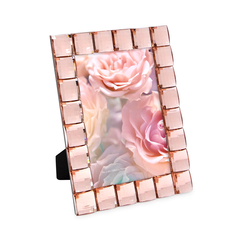 Isaac Jacobs Decorative Sparkling Jewel Picture Frame, Photo Display &amp; Home Décor