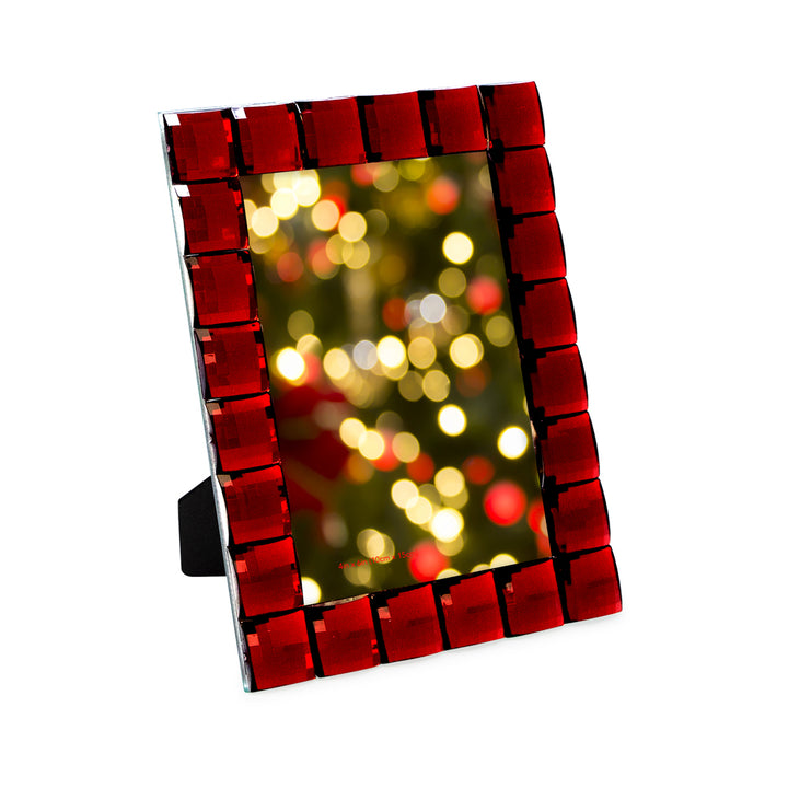 Isaac Jacobs Decorative Sparkling Jewel Picture Frame, Photo Display &amp; Home Décor