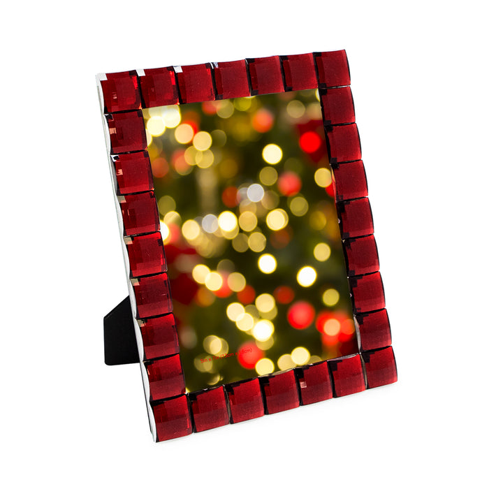 Isaac Jacobs Decorative Sparkling Jewel Picture Frame, Photo Display &amp; Home Décor