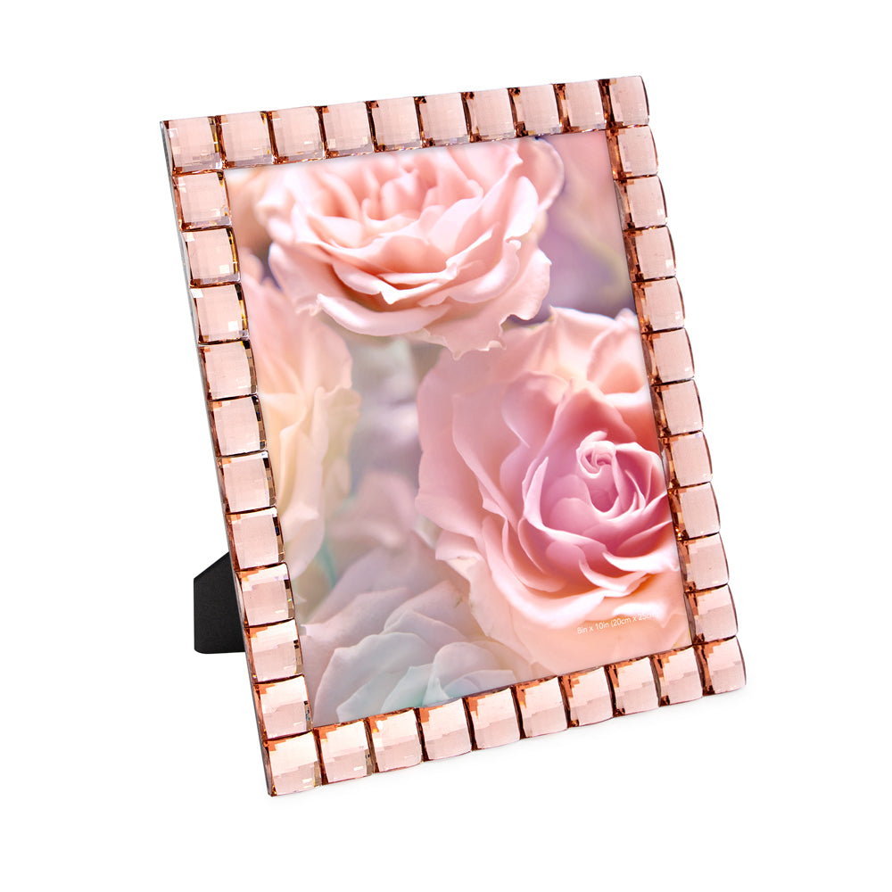 Isaac Jacobs Decorative Sparkling Jewel Picture Frame, Photo Display &amp; Home Décor