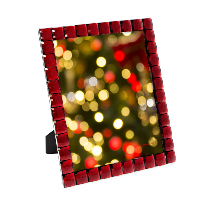 Isaac Jacobs Decorative Sparkling Jewel Picture Frame, Photo Display &amp; Home Décor