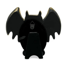 Isaac Jacobs 4x4 Bat-Shaped Picture Frame With Ears And Wings Detail, Photo Tabletop & Wall Display Hanging Display & Home Décor_#color_matt_black_with_gold_2x3