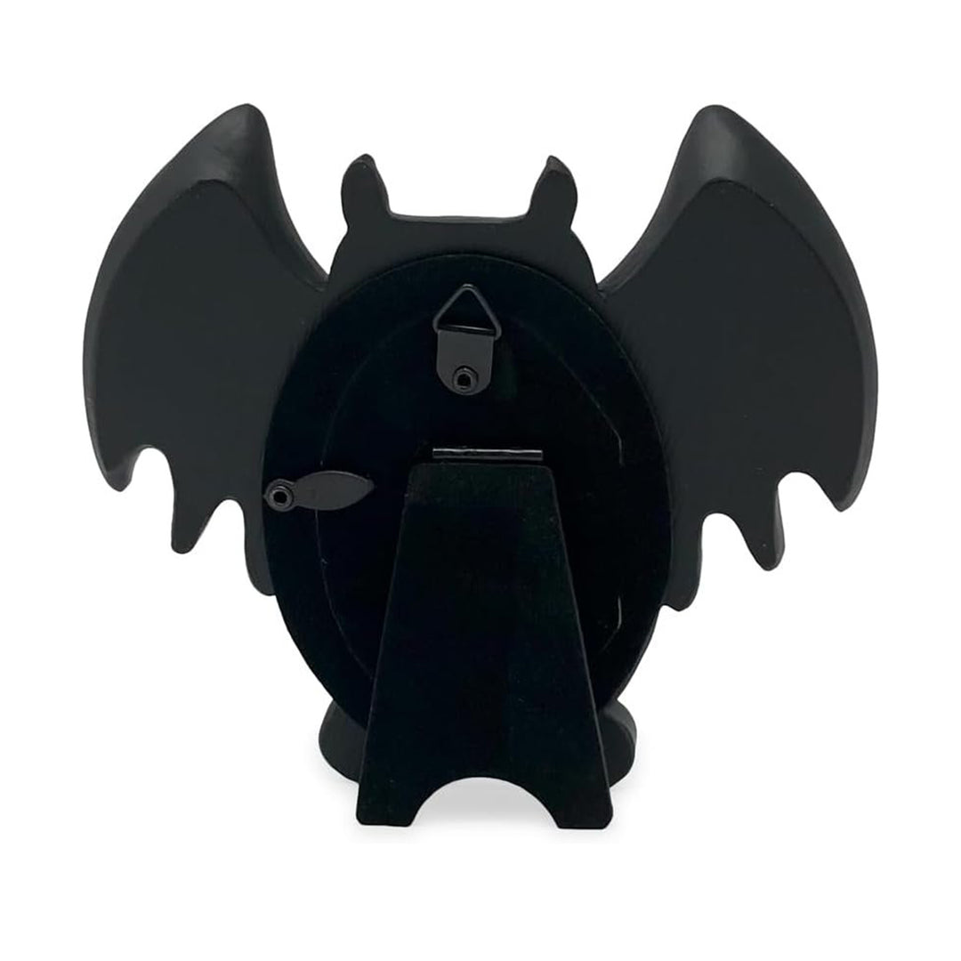 Isaac Jacobs 4x4 Bat-Shaped Picture Frame With Ears And Wings Detail, Photo Tabletop &amp; Wall Display Hanging Display &amp; Home Décor_