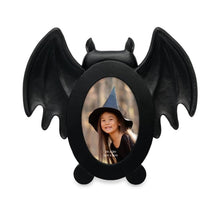 Isaac Jacobs 4x4 Bat-Shaped Picture Frame With Ears And Wings Detail, Photo Tabletop & Wall Display Hanging Display & Home Décor_#color_matt_black_2x3