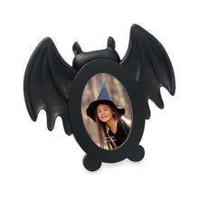 Isaac Jacobs 4x4 Bat-Shaped Picture Frame With Ears And Wings Detail, Photo Tabletop & Wall Display Hanging Display & Home Décor_#color_matt_black_2x3