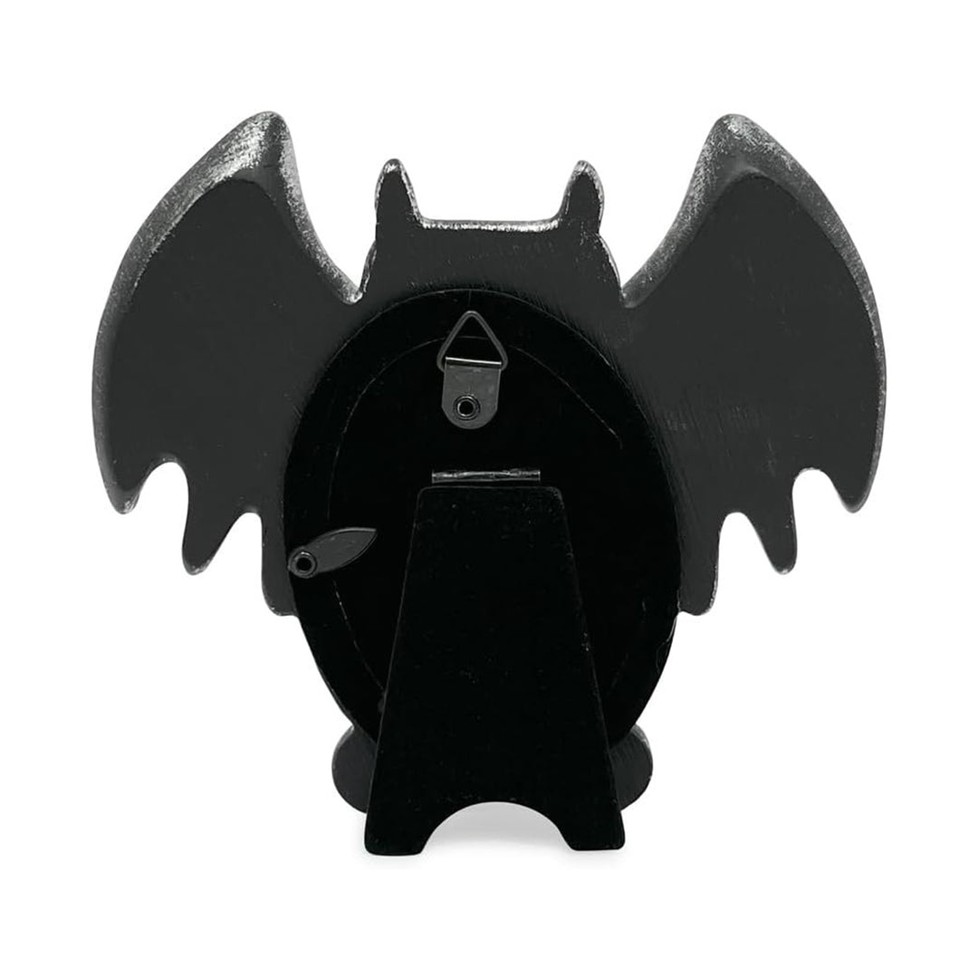Isaac Jacobs 4x4 Bat-Shaped Picture Frame With Ears And Wings Detail, Photo Tabletop &amp; Wall Display Hanging Display &amp; Home Décor_