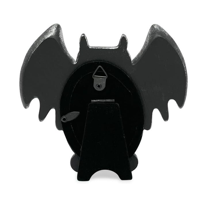 Isaac Jacobs 4x4 Bat-Shaped Picture Frame With Ears And Wings Detail, Photo Tabletop &amp; Wall Display Hanging Display &amp; Home Décor_