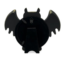Isaac Jacobs 4x4 Bat-Shaped Picture Frame With Ears And Wings Detail, Photo Tabletop & Wall Display Hanging Display & Home Décor_#color_matt_black_with_gold_4x4