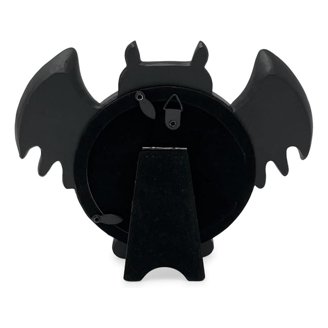 Isaac Jacobs 4x4 Bat-Shaped Picture Frame With Ears And Wings Detail, Photo Tabletop &amp; Wall Display Hanging Display &amp; Home Décor_