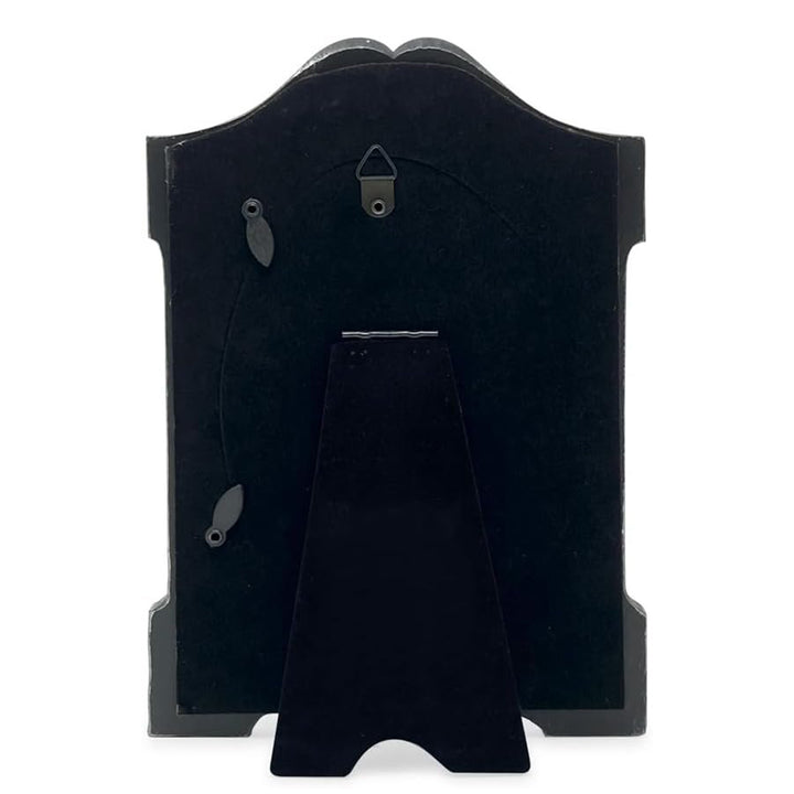 Isaac Jacobs 4x6 Tombstone-Shaped Halloween Picture Frame, Photo Tabletop &amp; Wall Display Hanging Display &amp; Home Décor_
