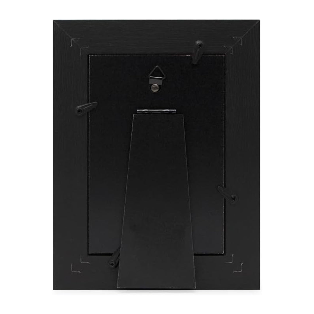Isaac Jacobs Wood Sentiments "The Boys" Picture Frame, Keepsake Photo Frame with Easel and a Hanging Tabs for Tabletop, Desktop &amp; Wall Display_