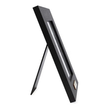 Isaac Jacobs Wood Sentiments "The Boys" Picture Frame, Keepsake Photo Frame with Easel and a Hanging Tabs for Tabletop, Desktop & Wall Display_#color_black_4x6_vertical