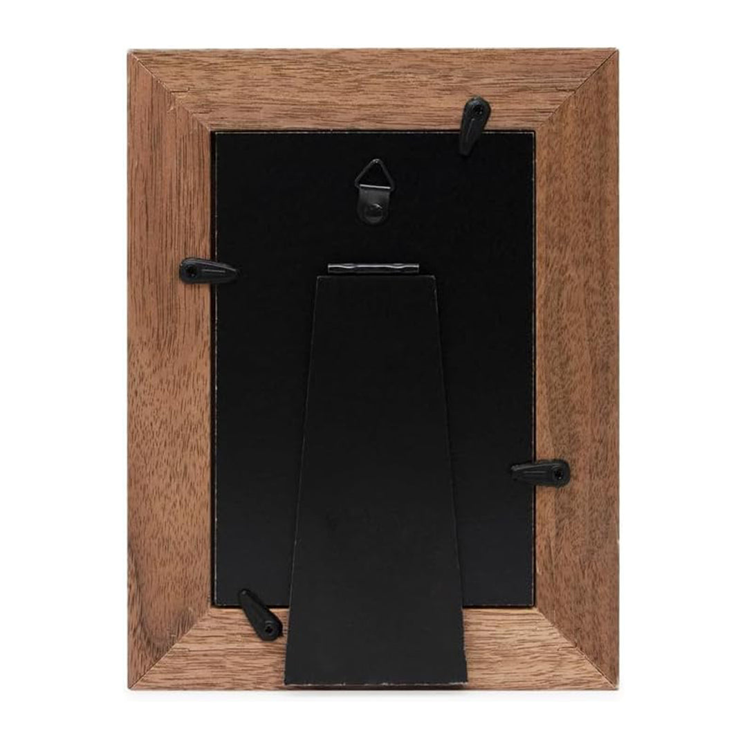 Isaac Jacobs Wood Sentiments "Grandchildren" Picture Frame, Keepsake Photo Frame with Easel and a Hanging Tabs for Tabletop, Desktop &amp; Wall Display