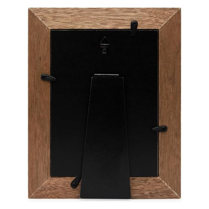 Isaac Jacobs Wood Sentiments "Grandchildren" Picture Frame, Keepsake Photo Frame with Easel and a Hanging Tabs for Tabletop, Desktop &amp; Wall Display